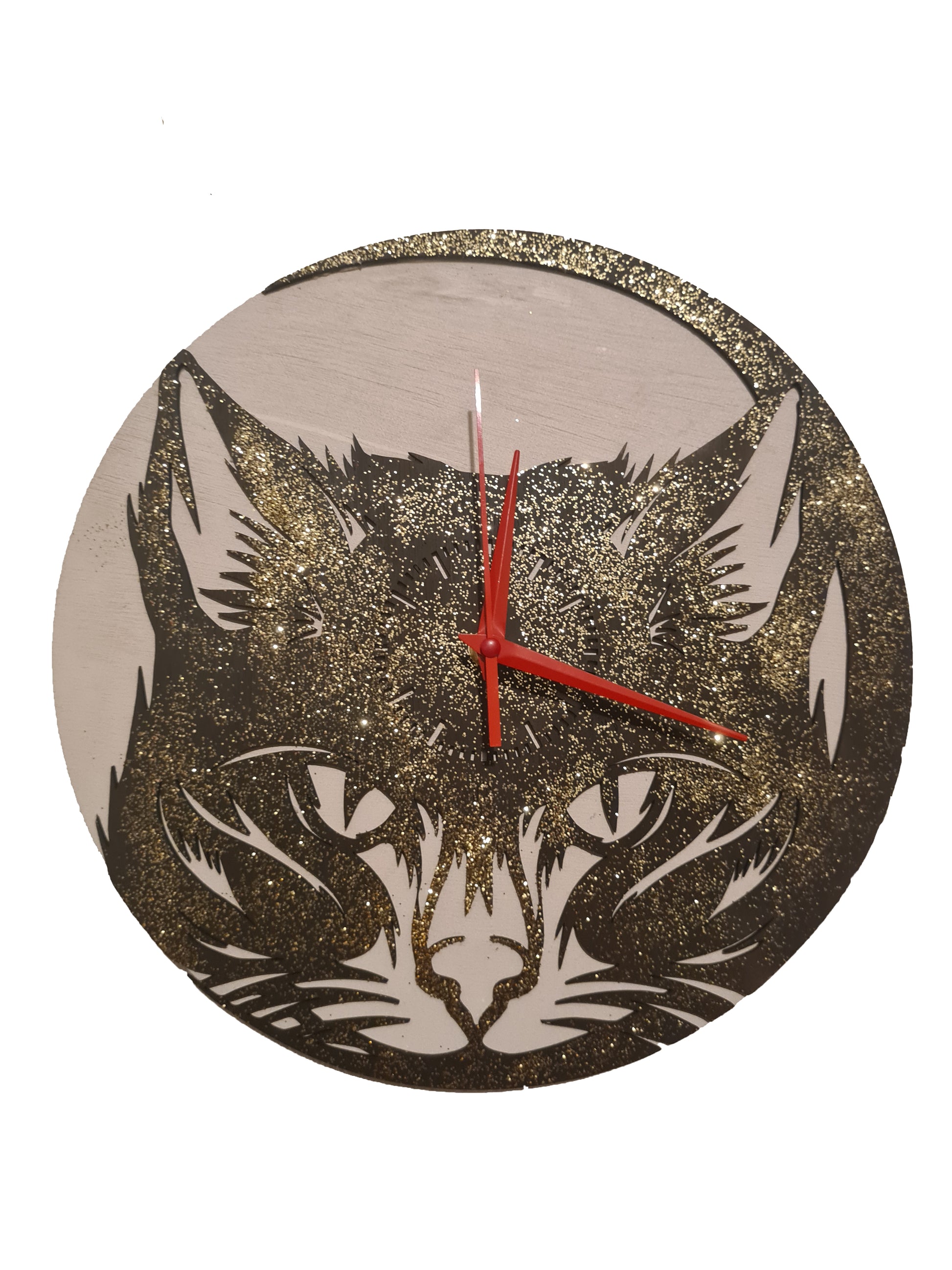 Horloge avec balancier chats 58 cm (deux chats Horloge avec balancier chats 58 cm (deux chats